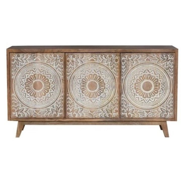 Criss Hand Carved Sideboard