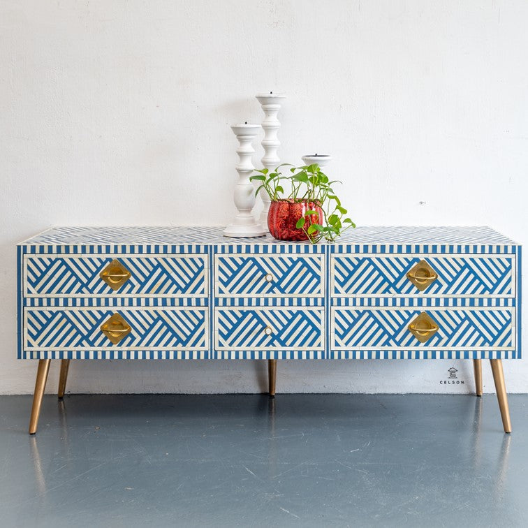 Bedella Bone Inlay TV Cabinet