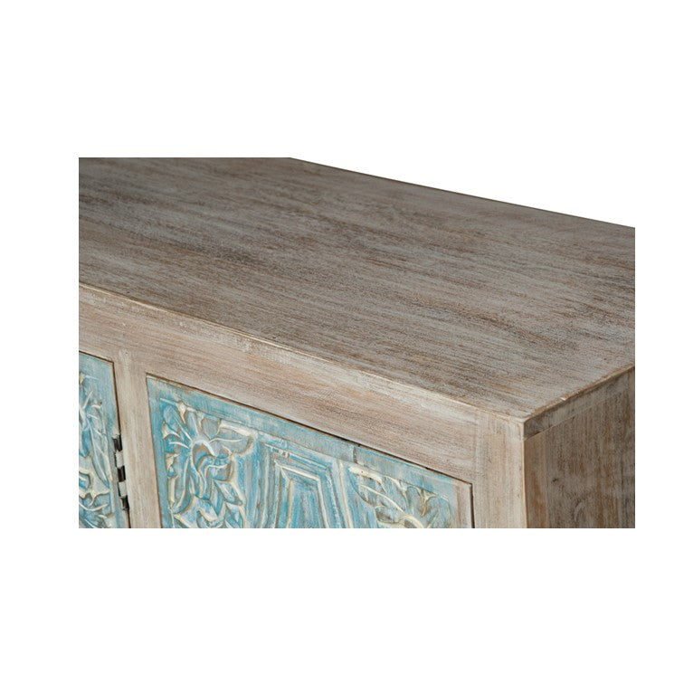 Heidi Hand Carved Wooden Sideboard