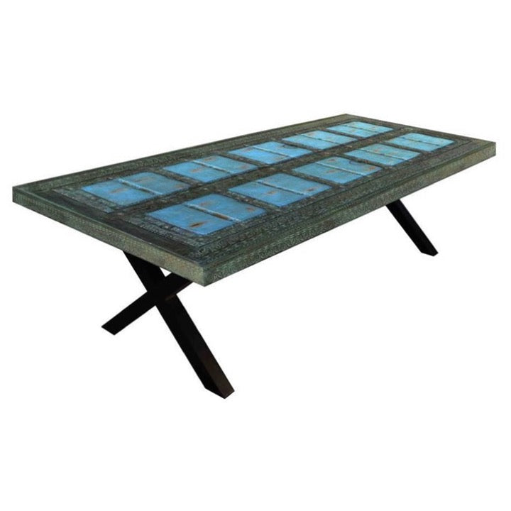 Sherer Hand Carved Wooden Dining Table