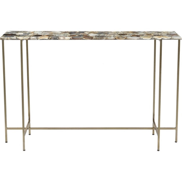 Claire Console Table with Agate Top