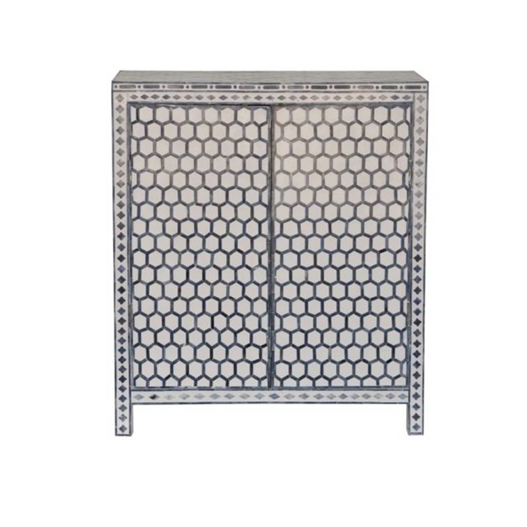 Dizon Bone Inlay Bar Cabinet