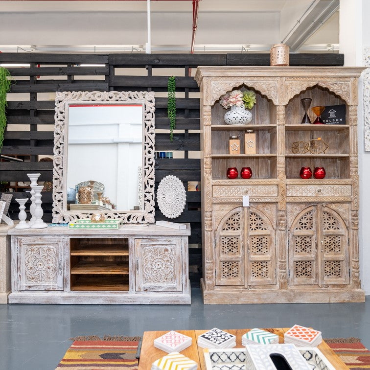 Pierce Carved Bookcase