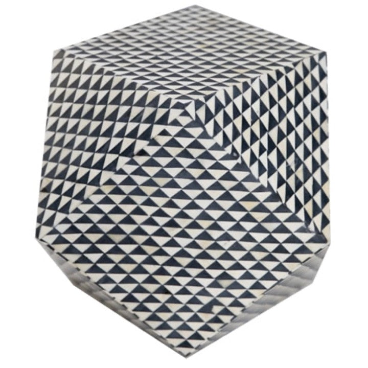 Clora Bone Inlay Stool