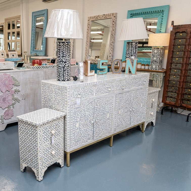 Eleyana Bone Inlay Chest of Drawer