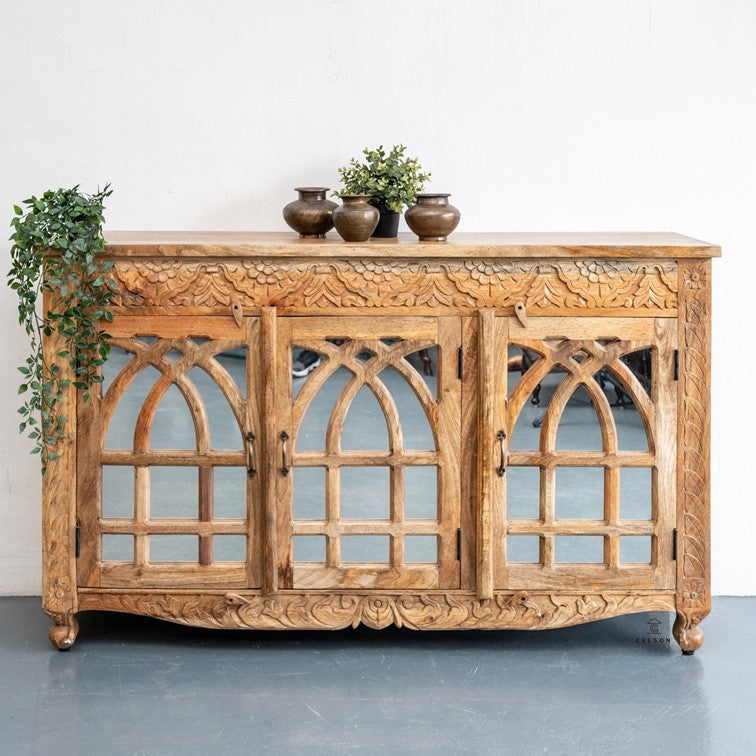 Shiva Hand Carved Sideboard