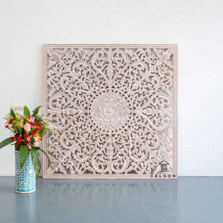 Fink Carved Wall Panel Distressed