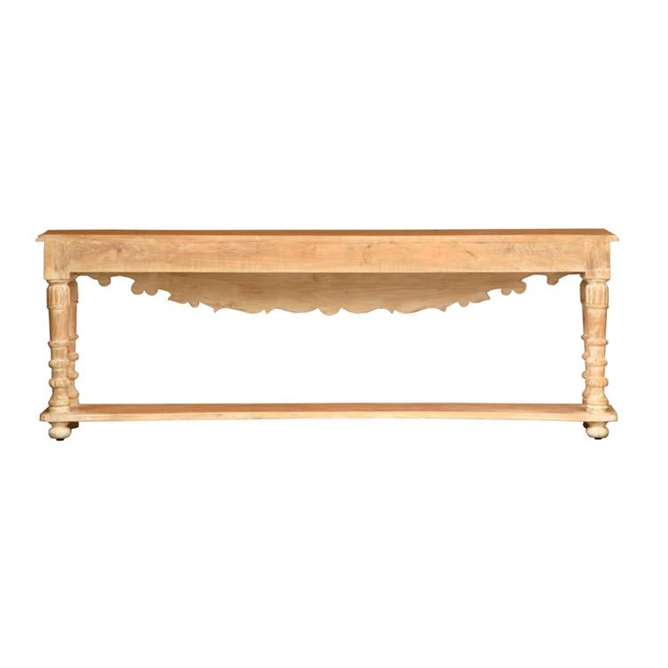 Woller Hand Carved Wooden Console Table