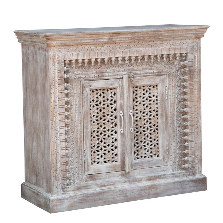 Marlon Carved Wooden Chest