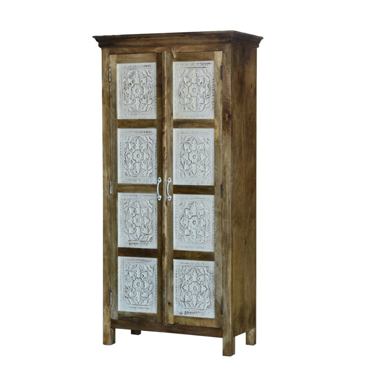 Keira Hand Carved Almirah