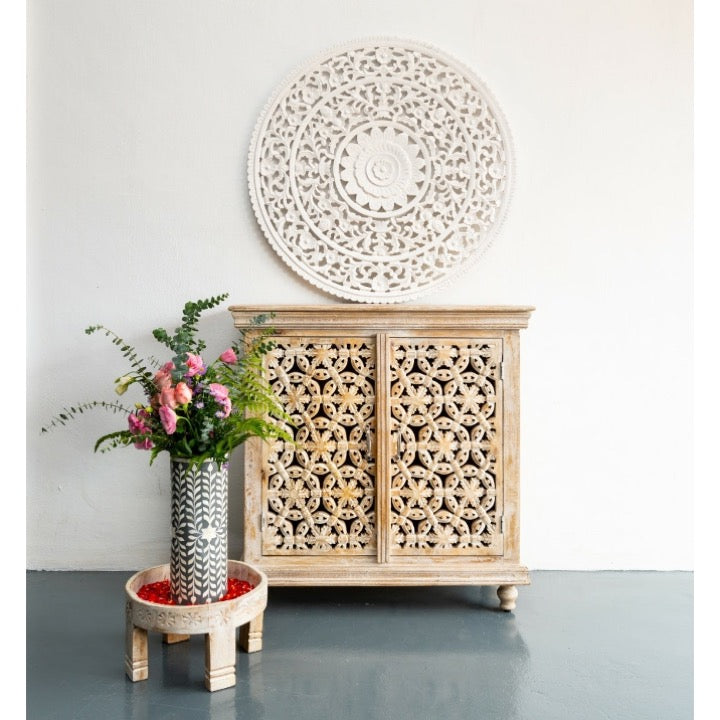 Scott Wooden Carved Cabinet