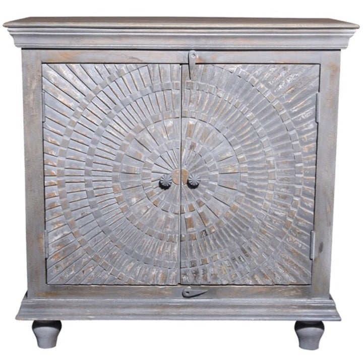 Simon Carved Wooden Cabinet