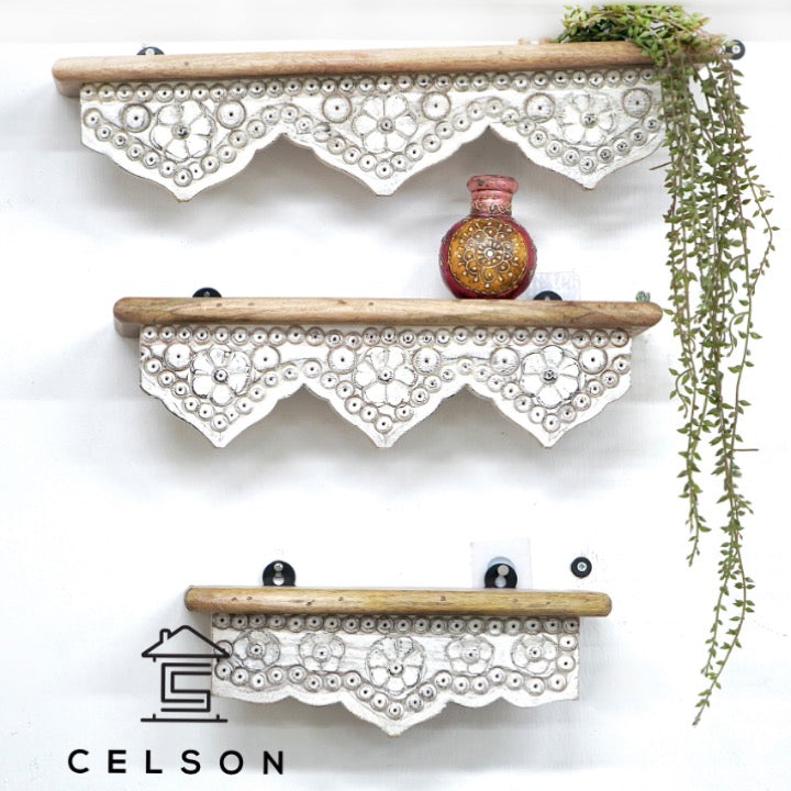 Robin Wooden Wall Shelves