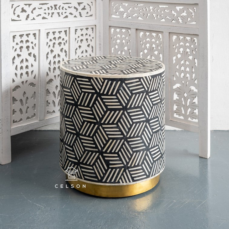 Sam Bone Inlay Stool
