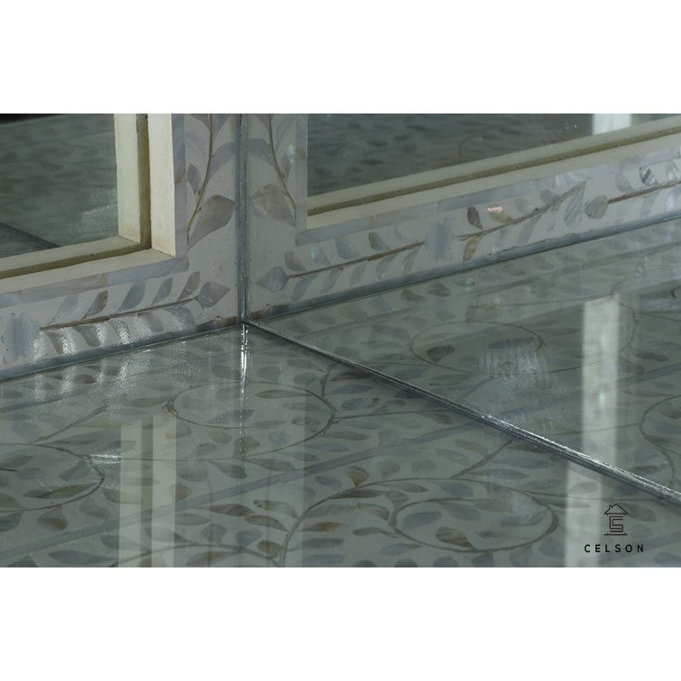 Shanna Mother Of Pearl Inlay Bar Cabinet