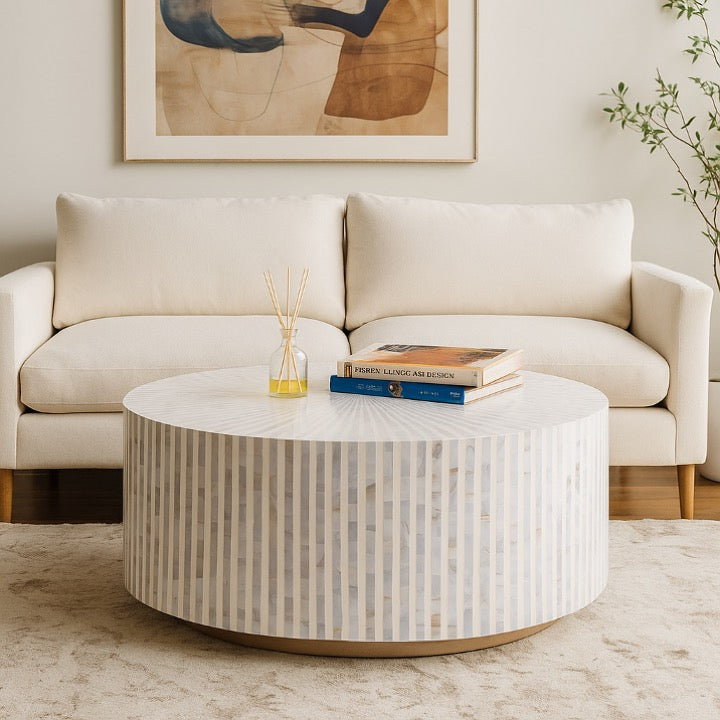 Kaylah Mother of Pearl Inlay Coffee Table