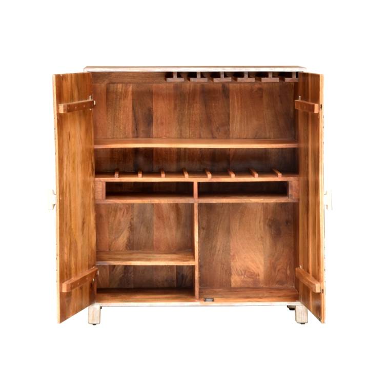 Asbert Wooden Bar Cabinet