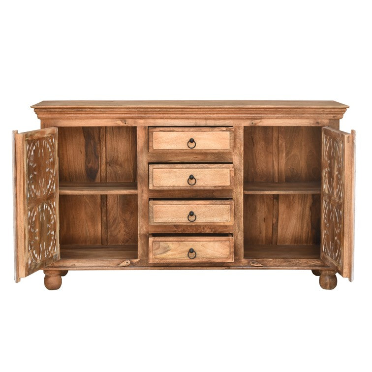 Eva Hand Carved Wooden Buffet