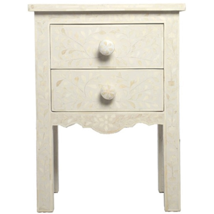 Marie Bone Inlay Bedside