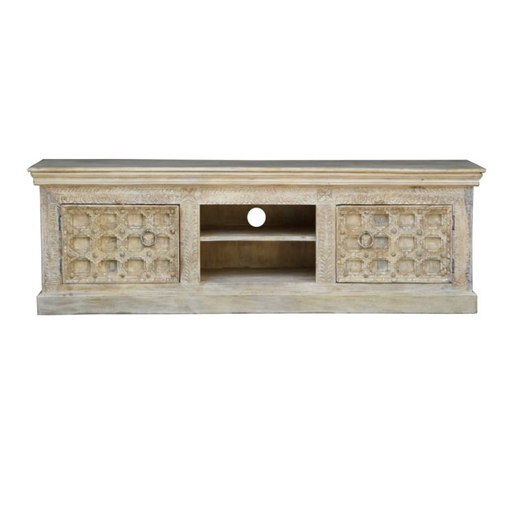 Emily Hand Carved Wooden TV Cabinet