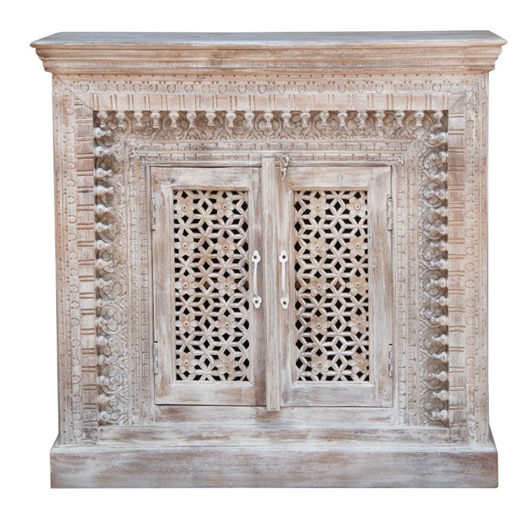 Marlon Carved Wooden Chest