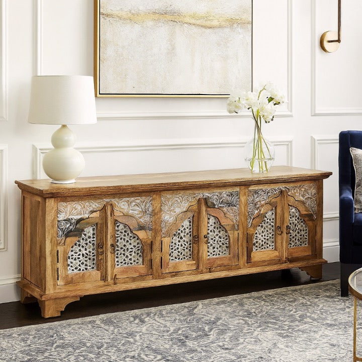 Ethan Hand Carved TV Unit