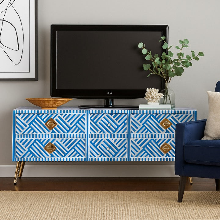 Bedella Bone Inlay TV Cabinet