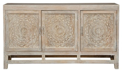 Douglas Hand Carved Wooden Buffet