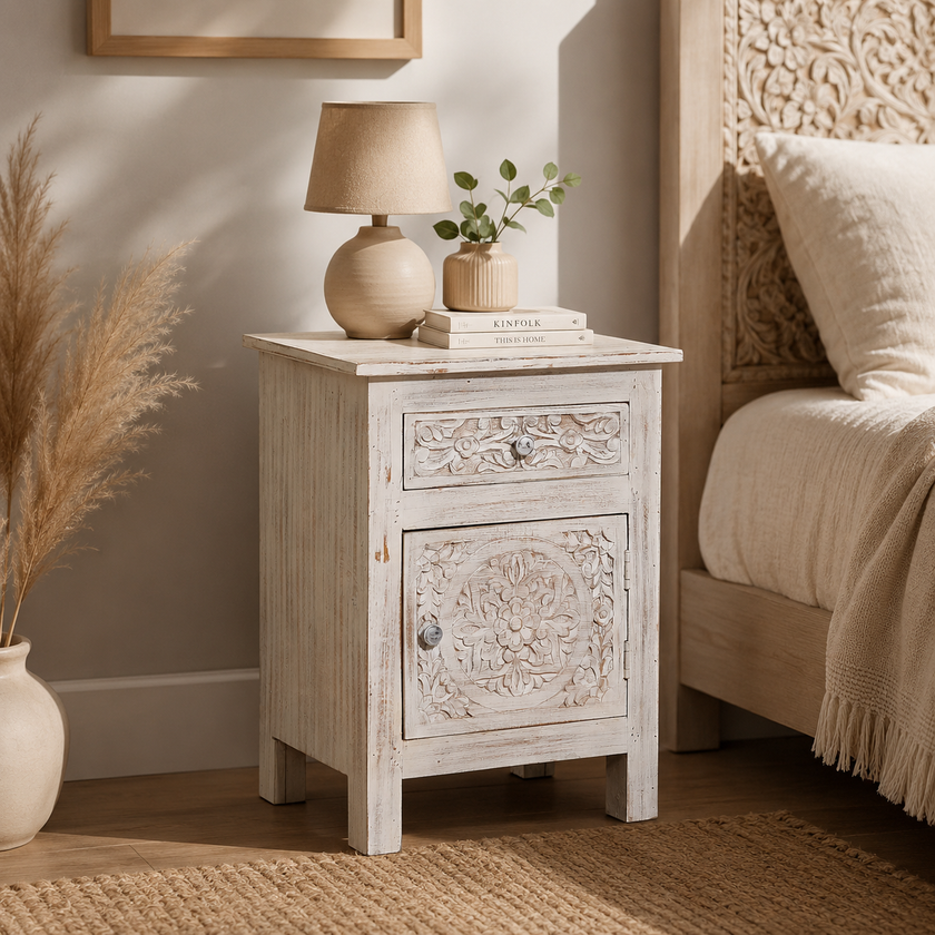 Diane Wooden Bedside