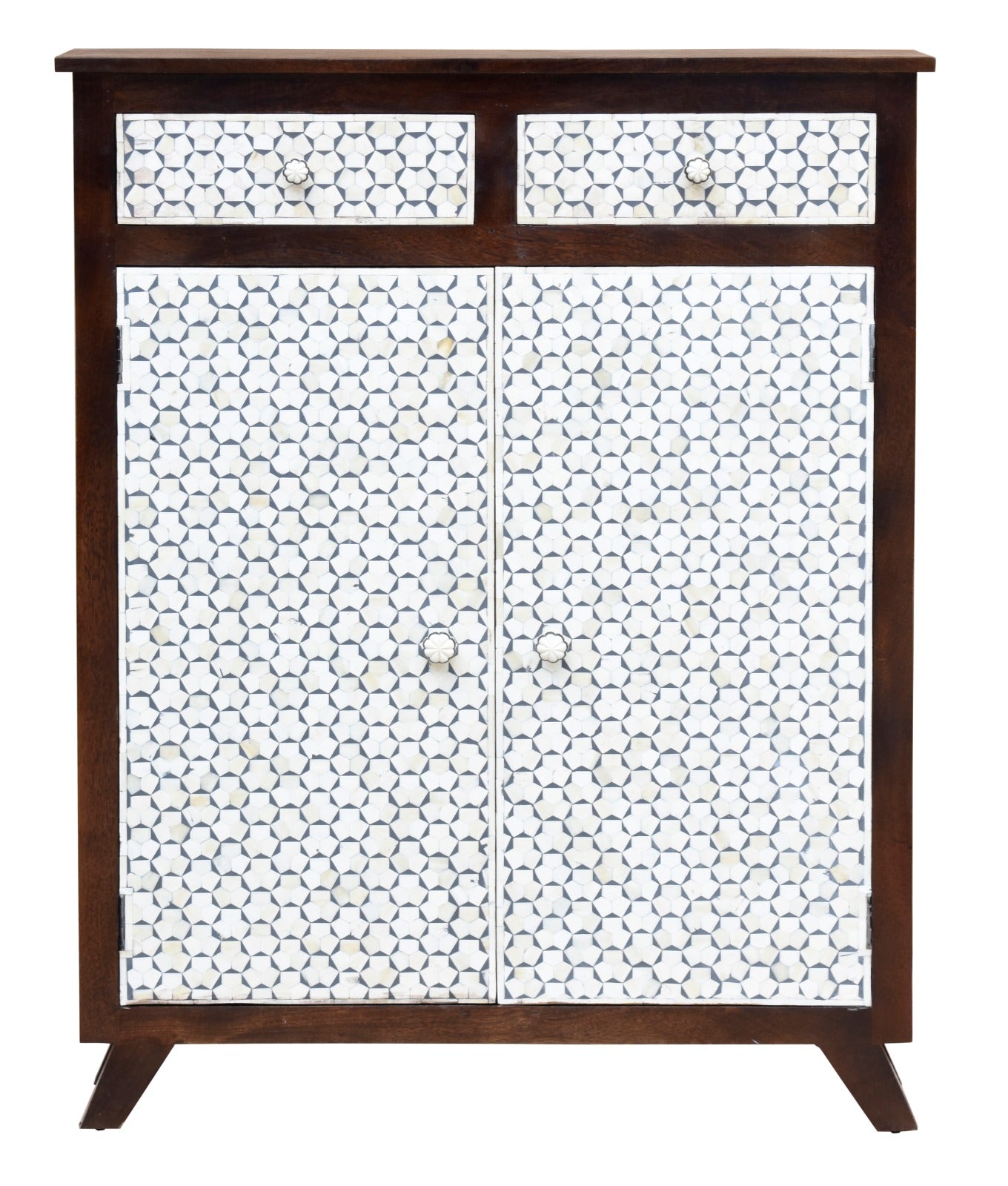 Krysten Bone Inlay Bar Cabinet
