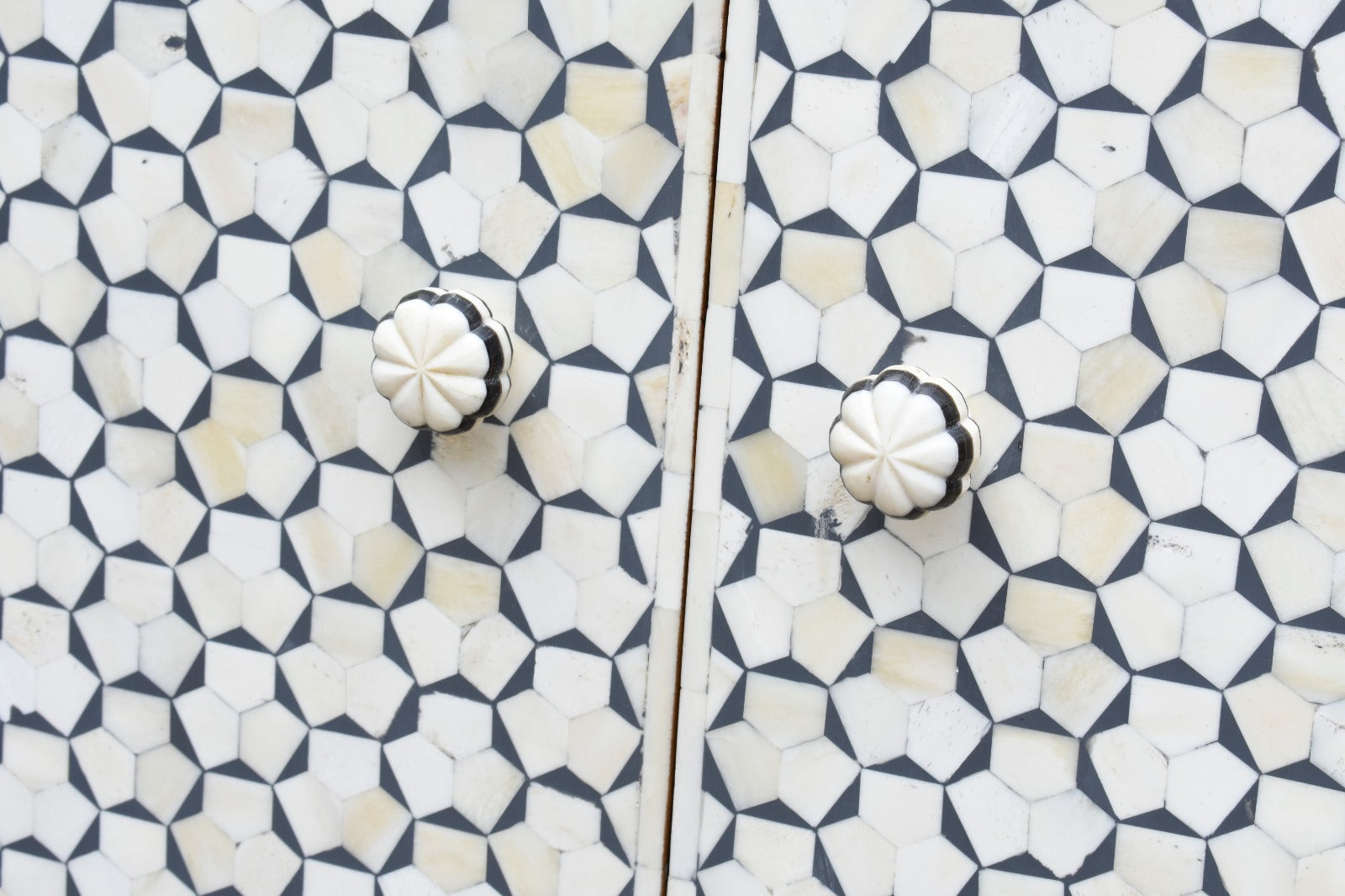 Krysten Bone Inlay Bar Cabinet