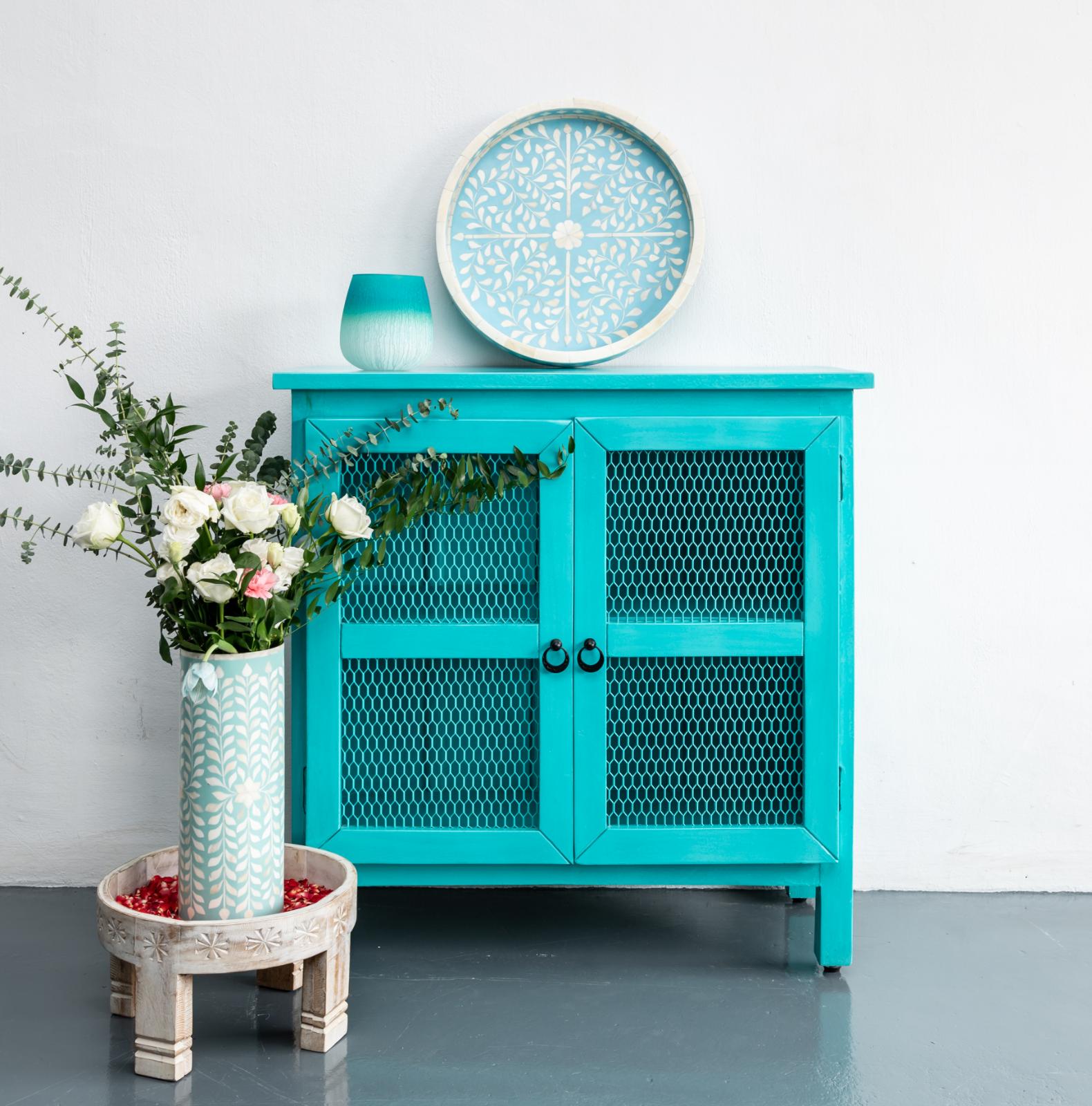 Eris Wooden Carved Cabinet