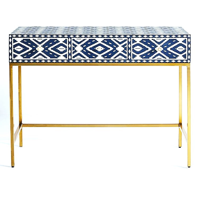 Gemma Bone Inlay Console Table