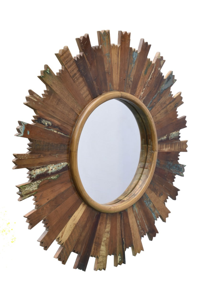 Wilson Hand Carved Wooden Mirror