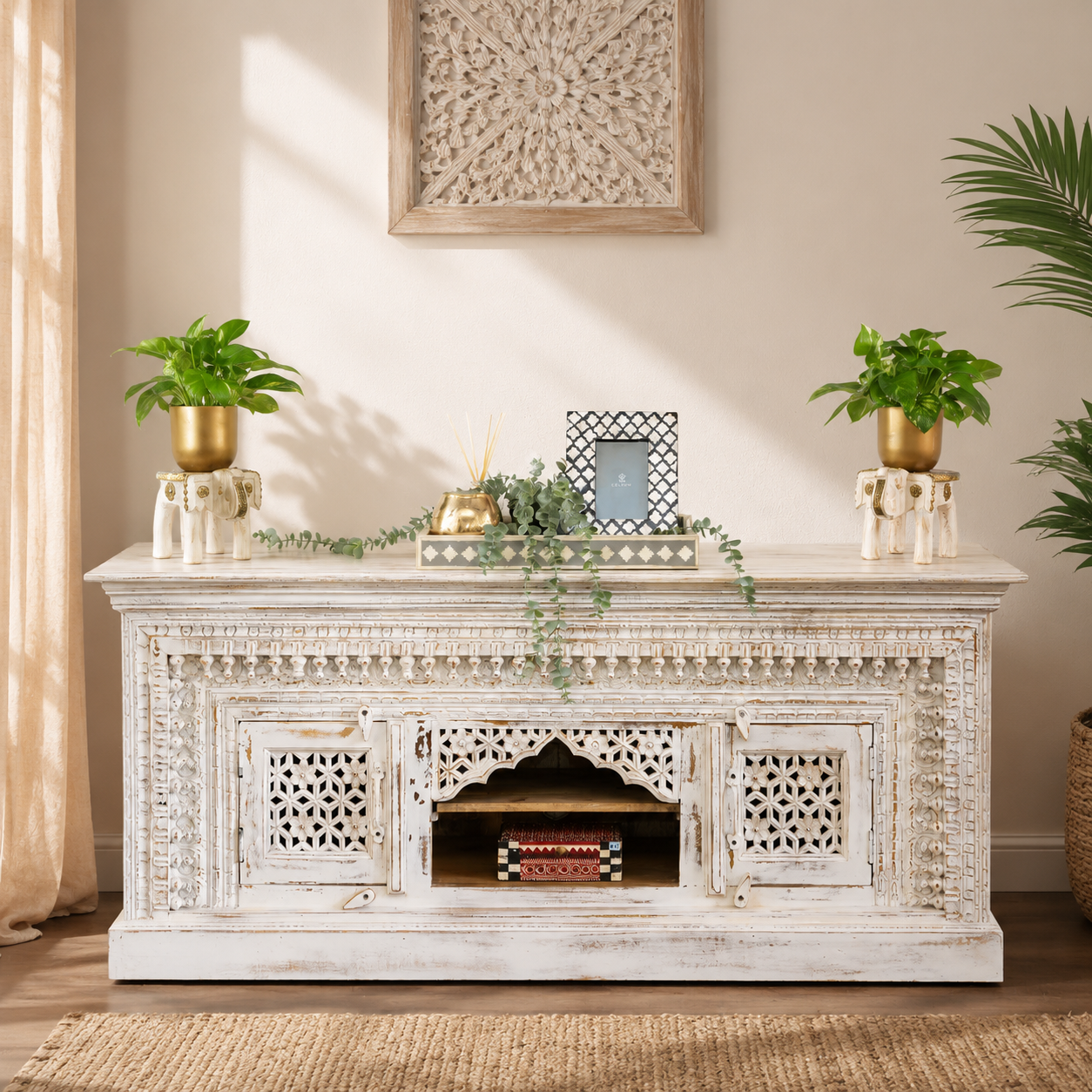Anthony Hand Carved TV Cabinet