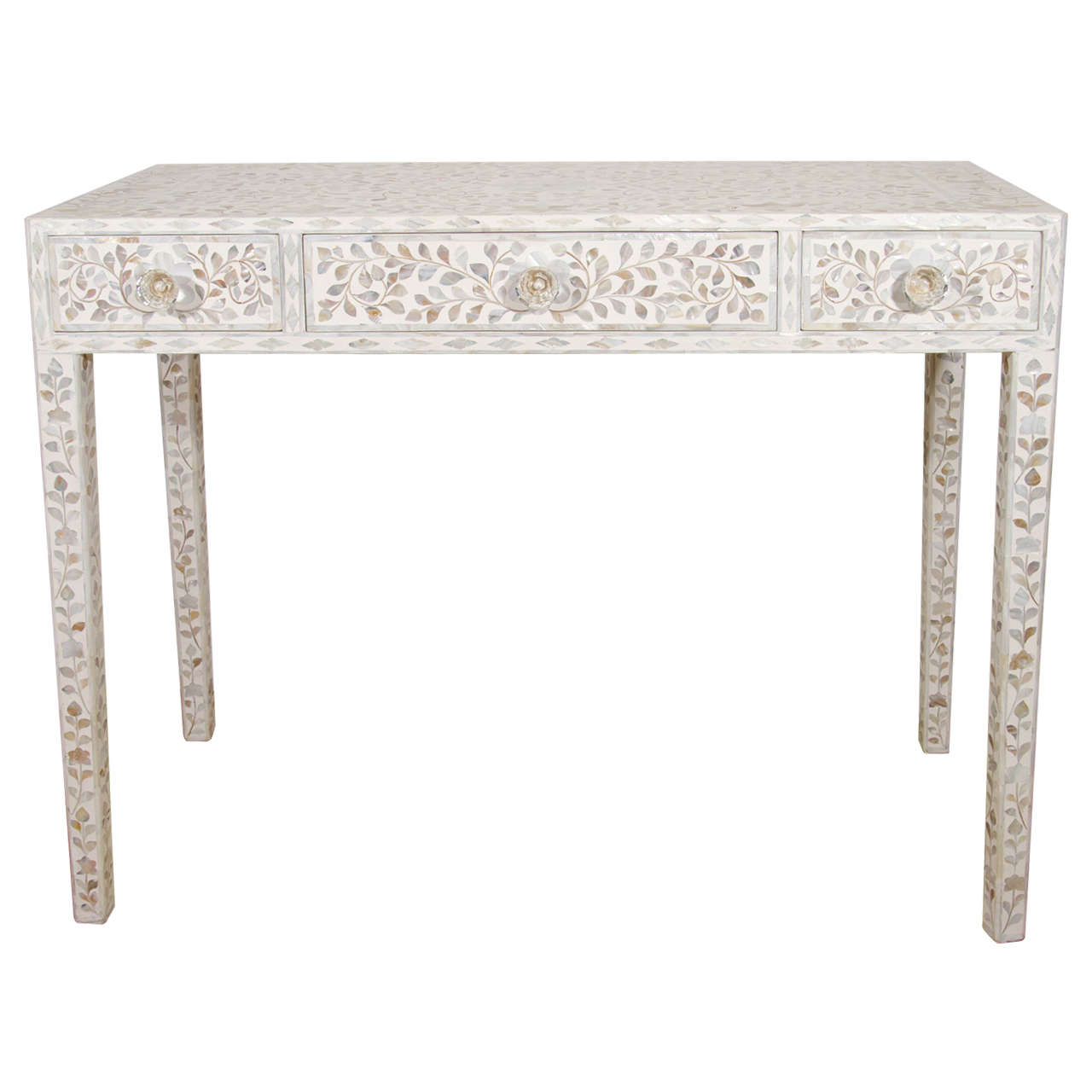 Ivy Mother of Pearl Inlay Console Table