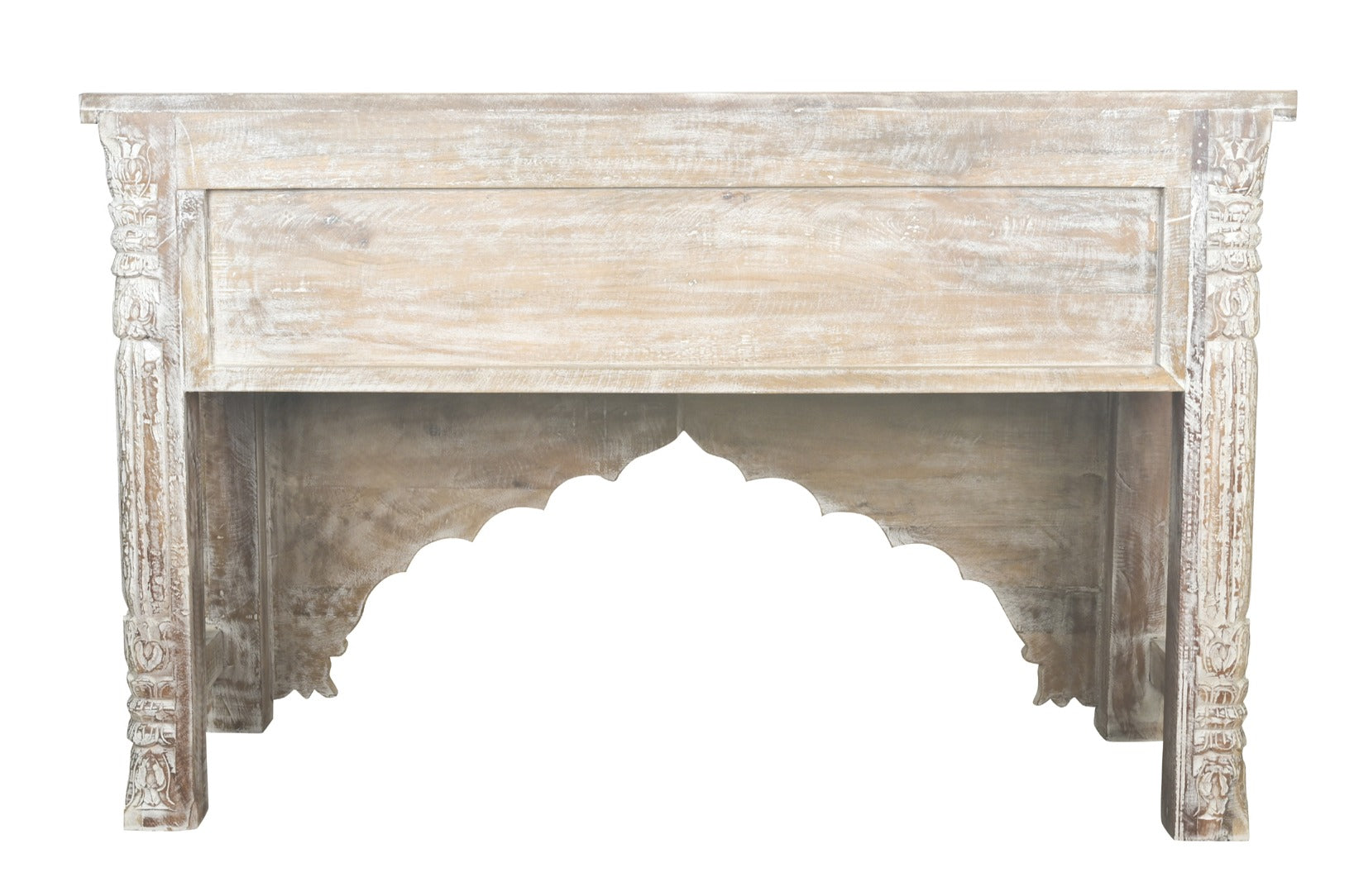 Peter Hand Carved Wooden Console Table