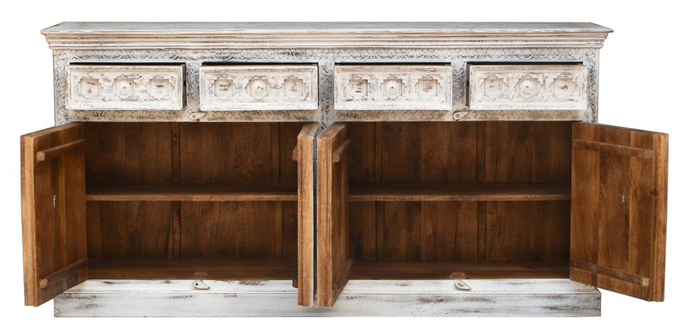 Rosa Carved Wooden SideBoard
