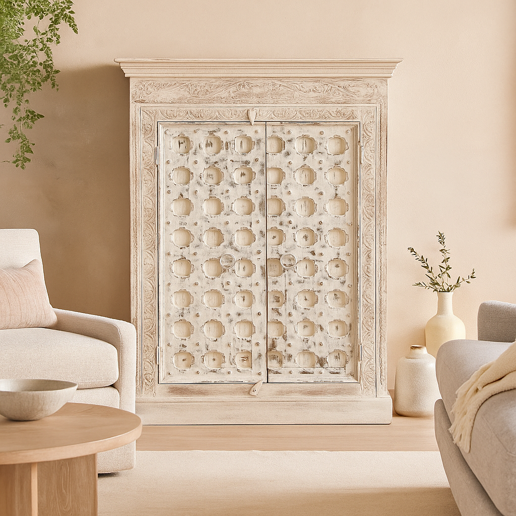 Chand Carved Wooden Cabinet