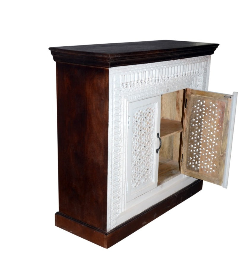 Carole Wooden Carved Cabinet