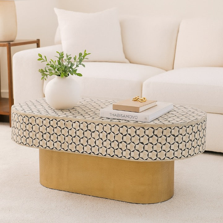 Avi Bone Inlay Coffee Table