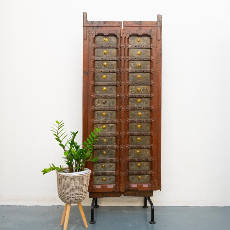 Iva Vintage Indian Door on Metal Stand