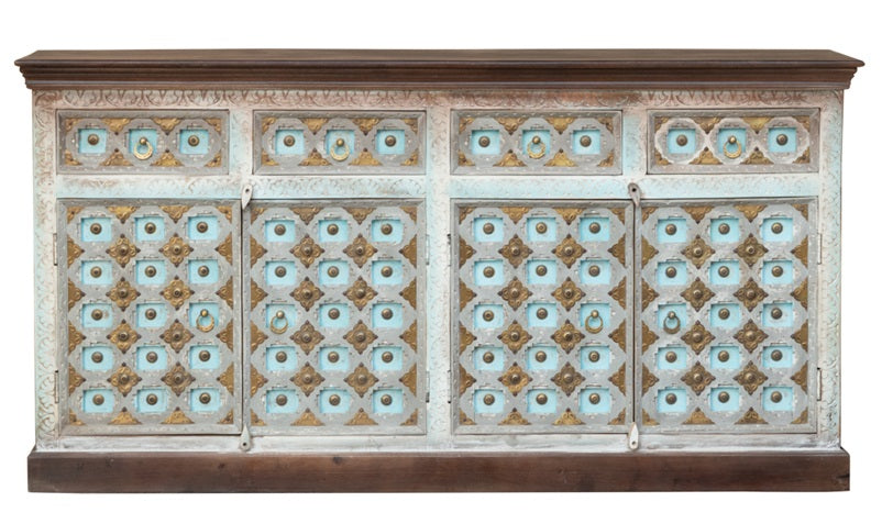 Wiki Hand Carved Wooden Sideboard