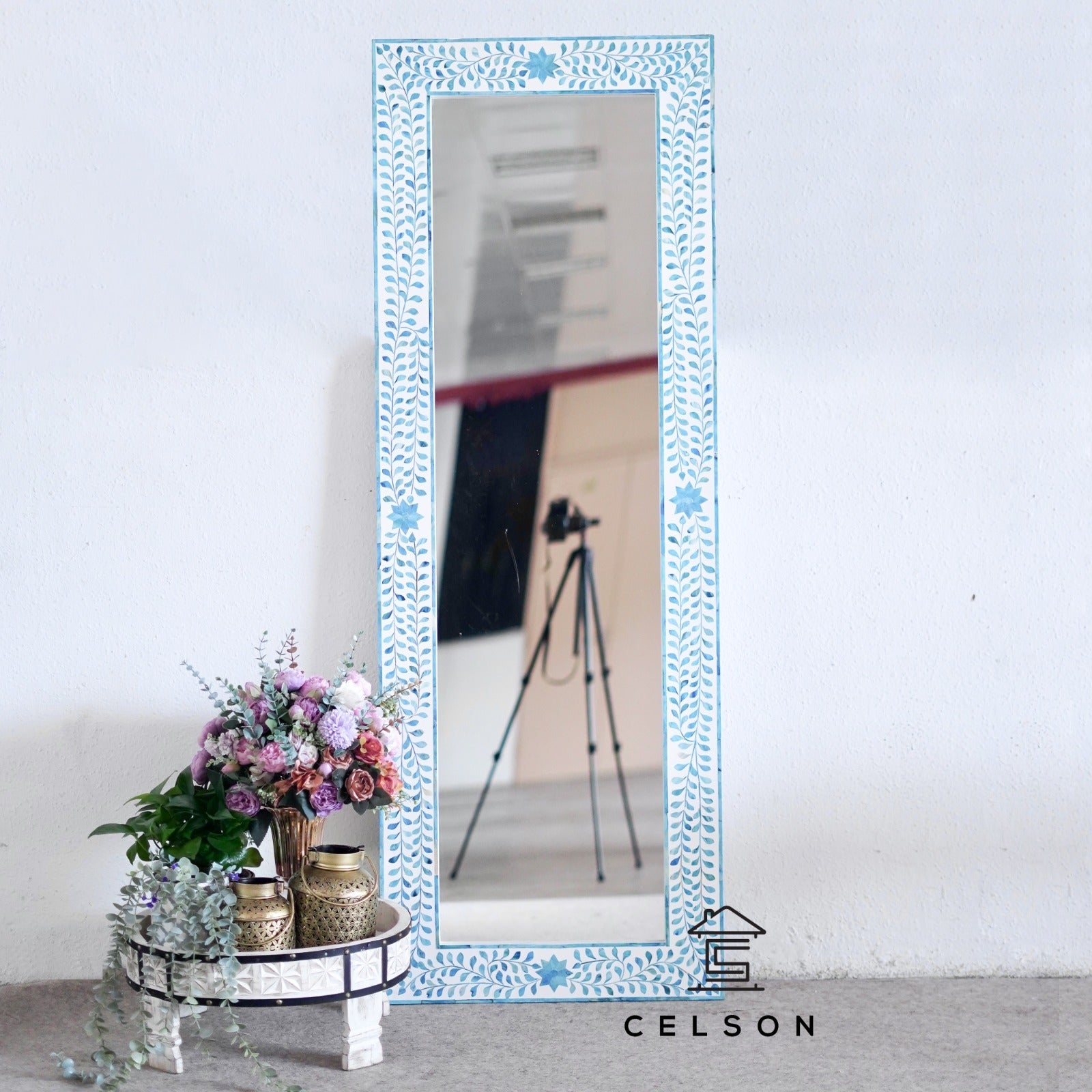 Vega Bone Inlay Mirror