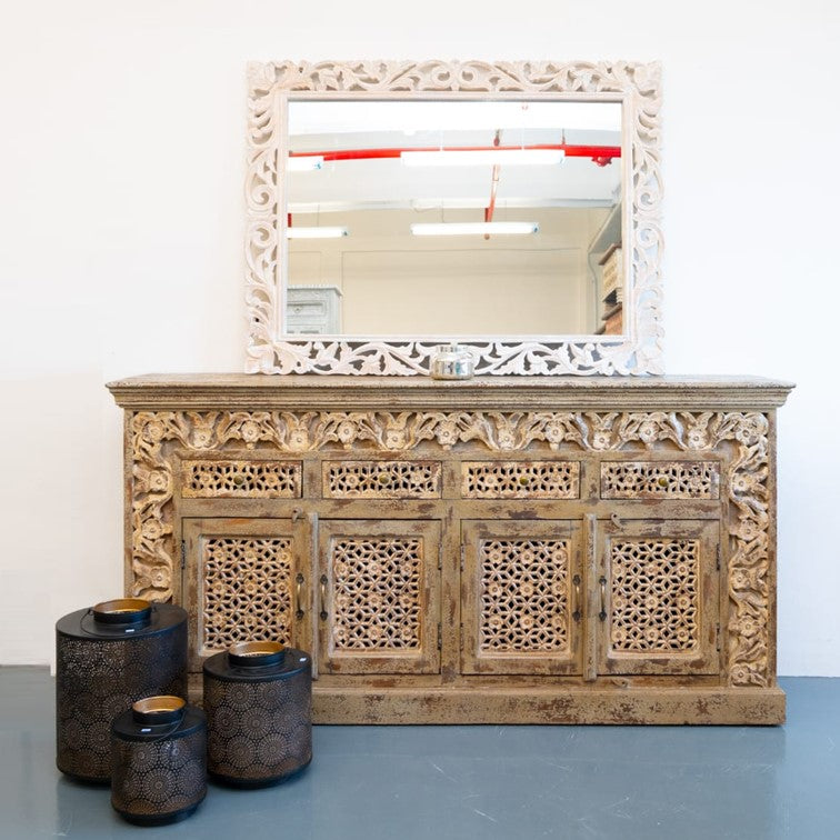 Rowan Hand Carved Side Board