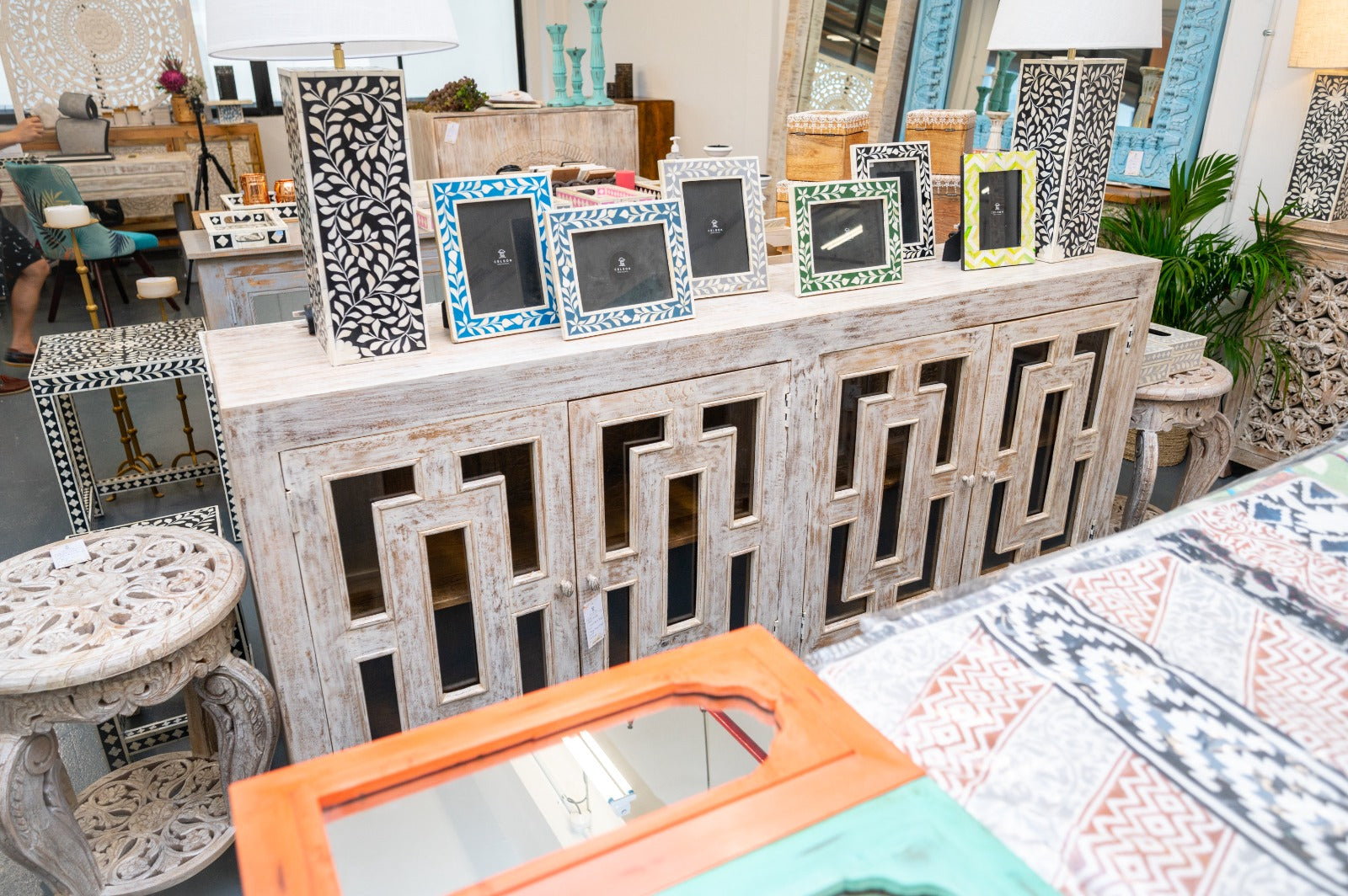 Cape Hand Carved Side Board