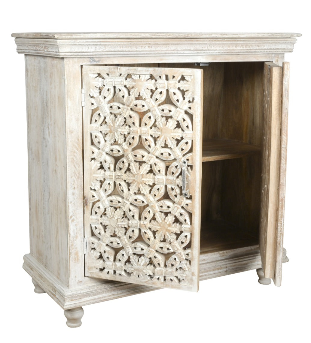 Scott Wooden Carved Cabinet