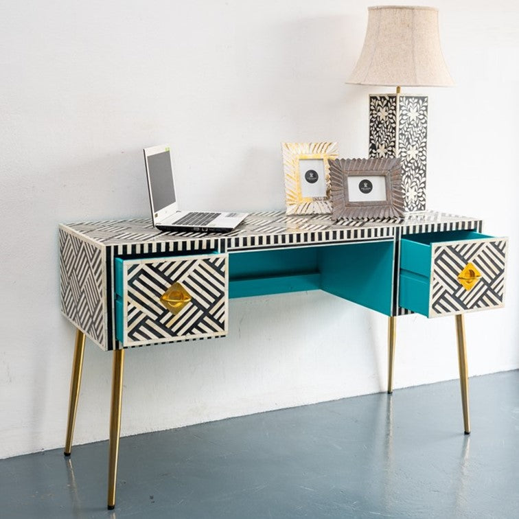 Neal Bone Inlay Study Table