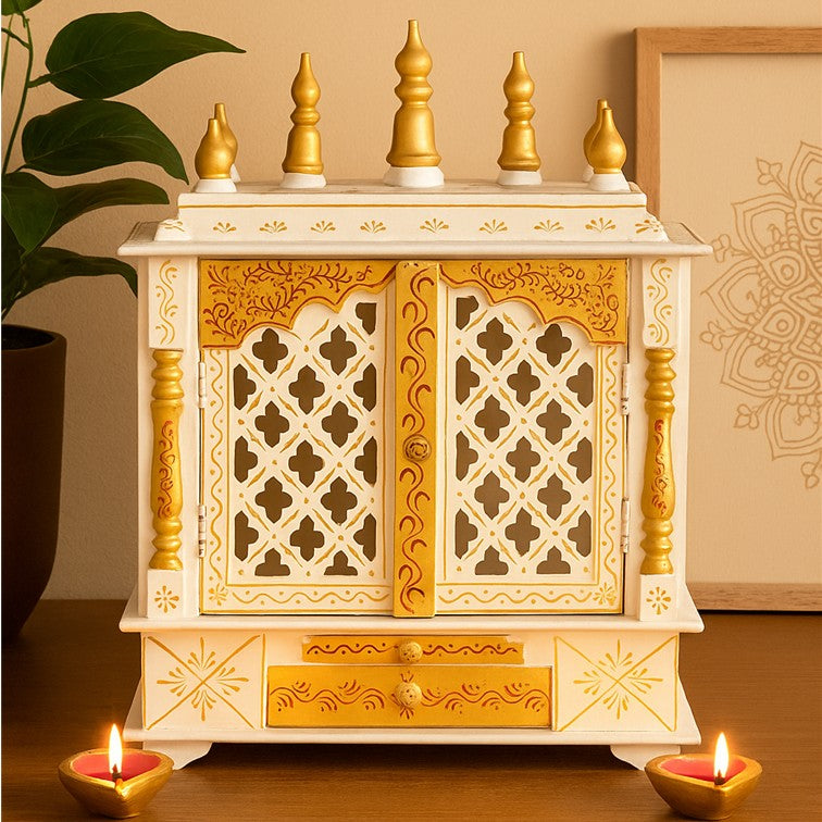 Aastha Wooden Carved Mandir