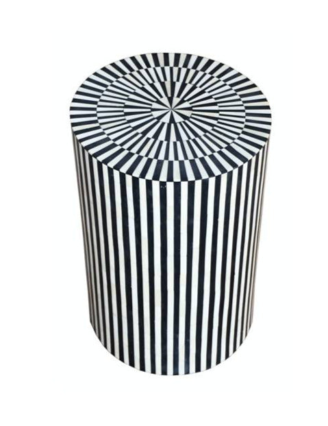 Ava Bone Inlay Stool